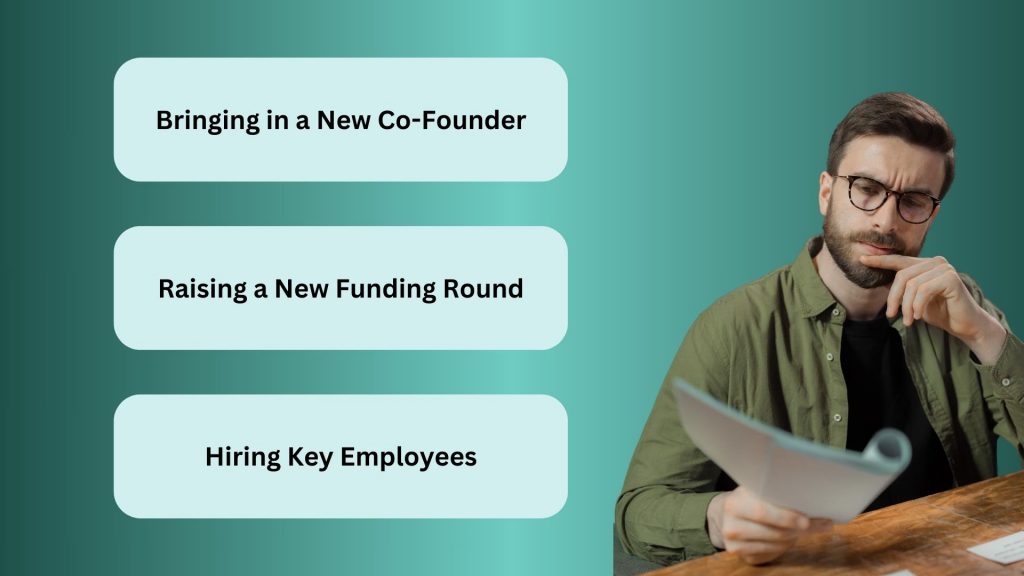 Review scenario analysis in startup equity calculator