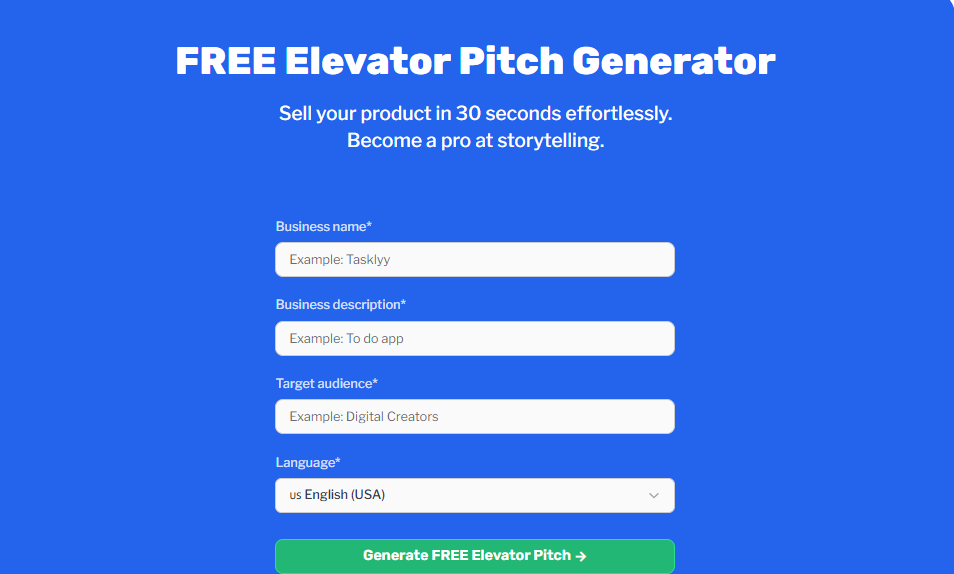 image Startup stories, Business guides & Marketing | Codeventures Blog Free AI Elevator Pitch Generator Tools in 2025